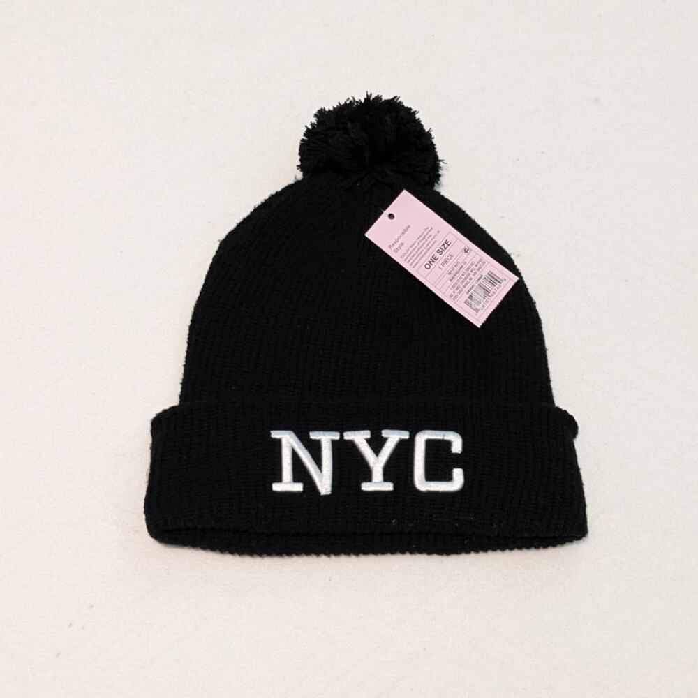 NYC Black One Size Beanie